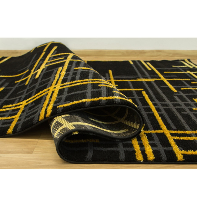 Koberec FESTIVAL 2732A zlatý / černý