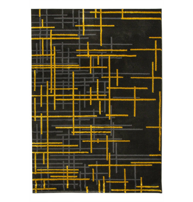 Koberec FESTIVAL 2732A zlatý / černý