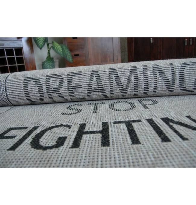 Koberec Floorlux sizal 20275 YOLO Stříbrno/Černý