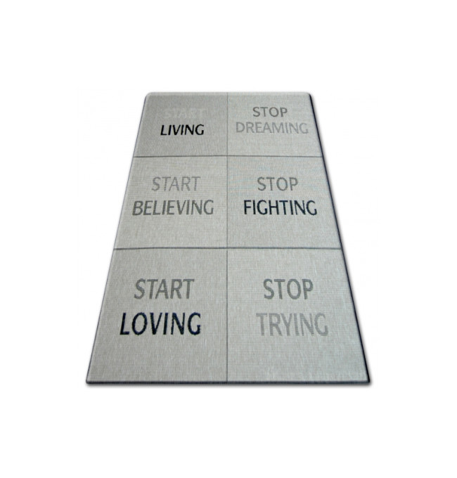 Koberec Floorlux sizal 20275 YOLO Stříbrno/Černý