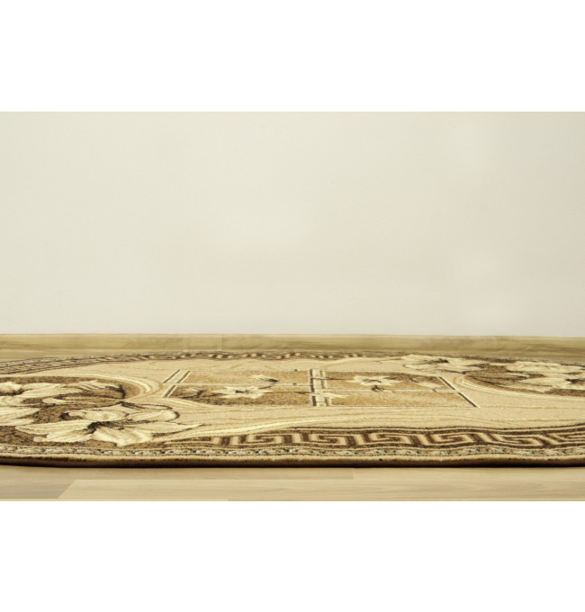 Koberec GOLD 365/12 béžový / hnědý ovál