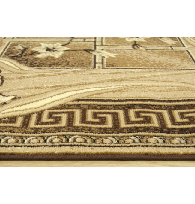 Koberec GOLD 365/12 béžový / hnědý ovál