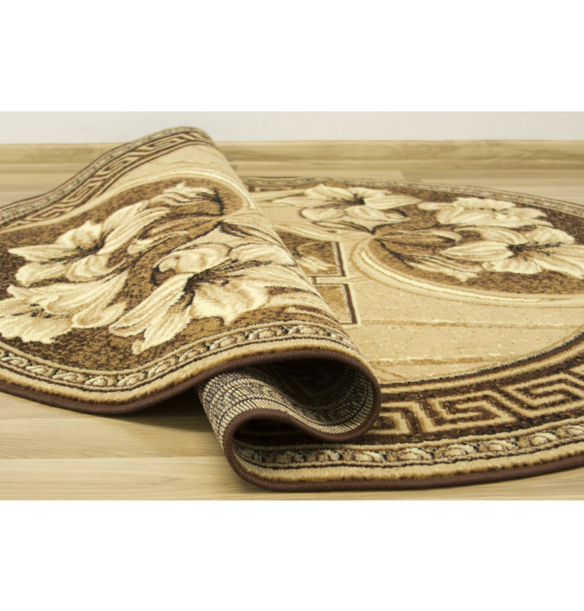 Koberec GOLD 365/12 béžový / hnědý ovál