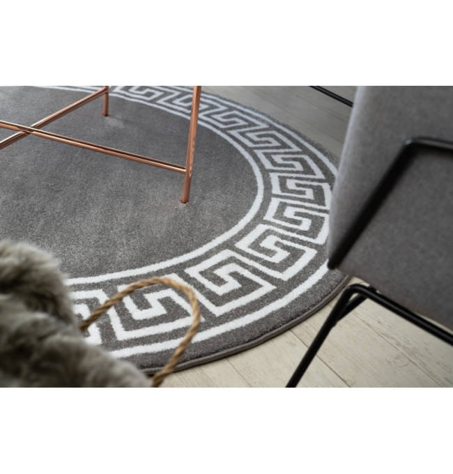 Koberec HAMPTON Grecos kruh šedý