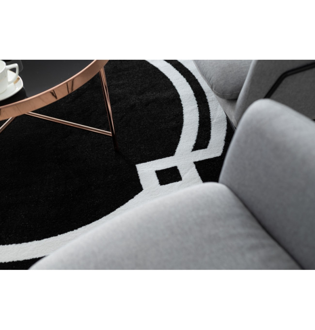 Koberec HAMPTON Lux kruh černý