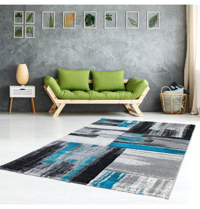 Koberec Handcarving 100 modrý