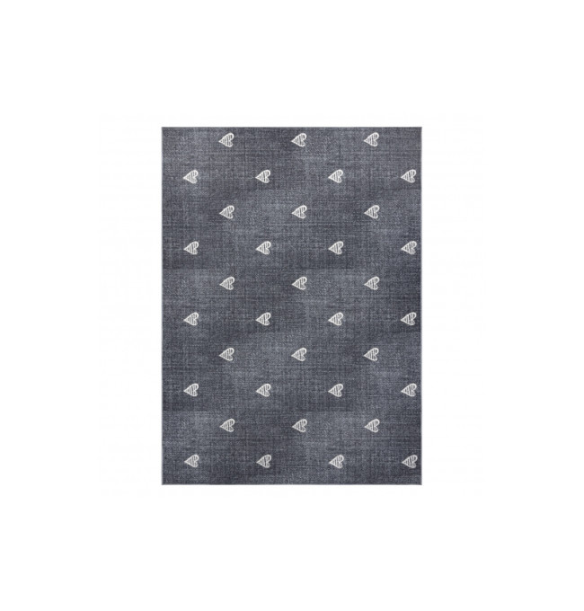 Koberec HEARTS Jeans - šedý