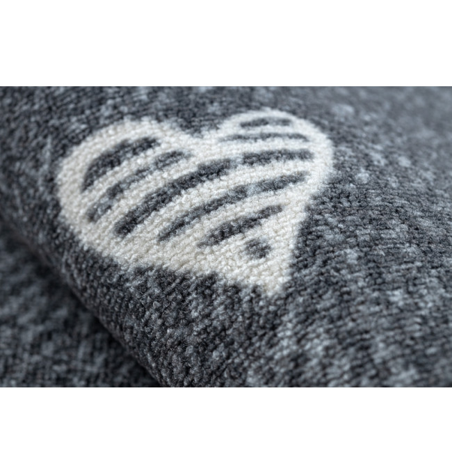 Koberec HEARTS Jeans - šedý