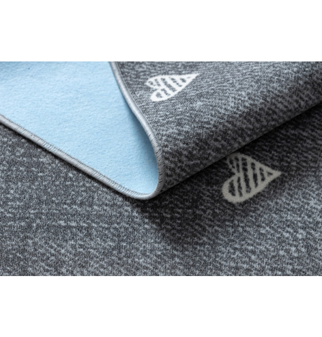 Koberec HEARTS Jeans - šedý