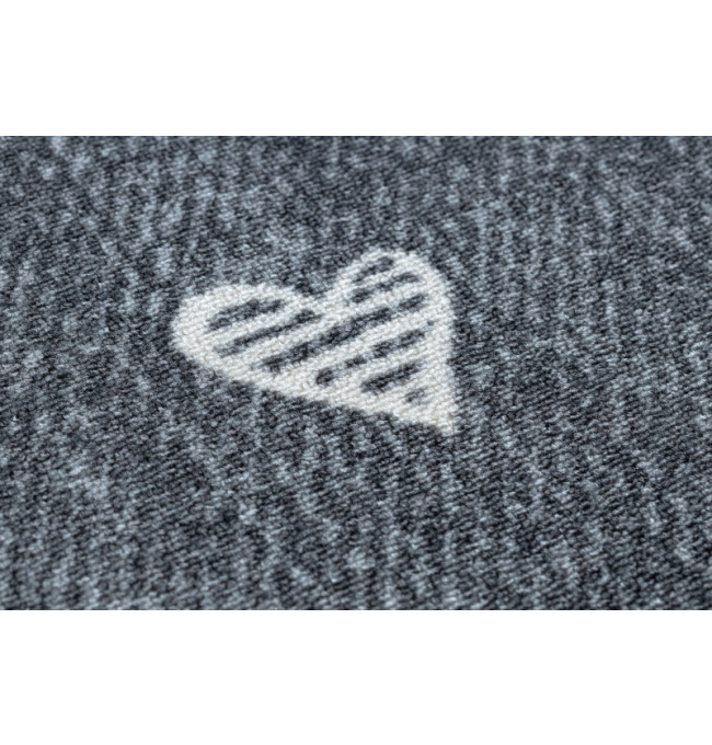 Koberec HEARTS Jeans - šedý