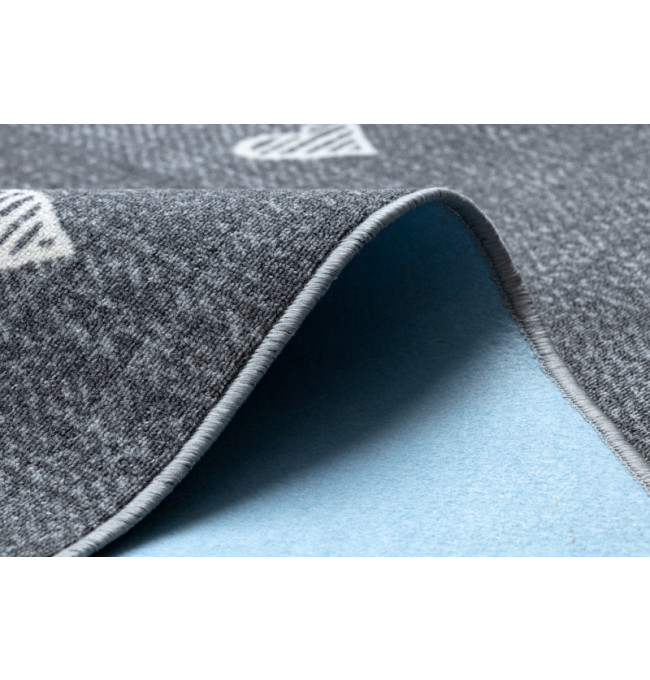 Koberec HEARTS Jeans - šedý