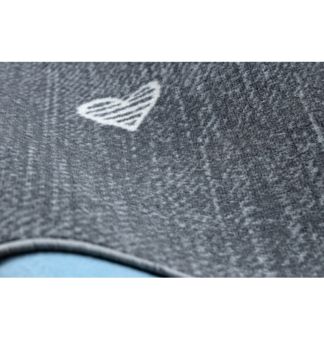 Koberec HEARTS Jeans - šedý