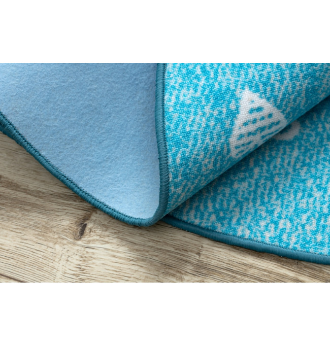 Koberec HEARTS kruh Jeans - tyrkys
