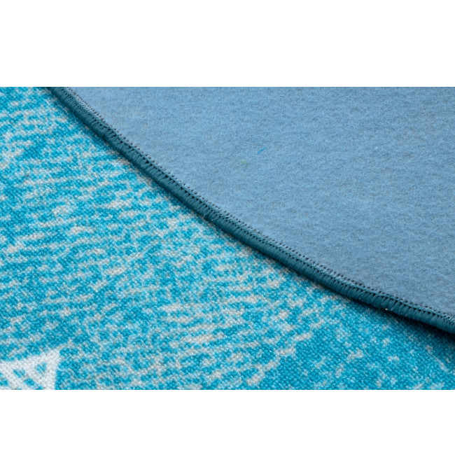 Koberec HEARTS kruh Jeans - tyrkys