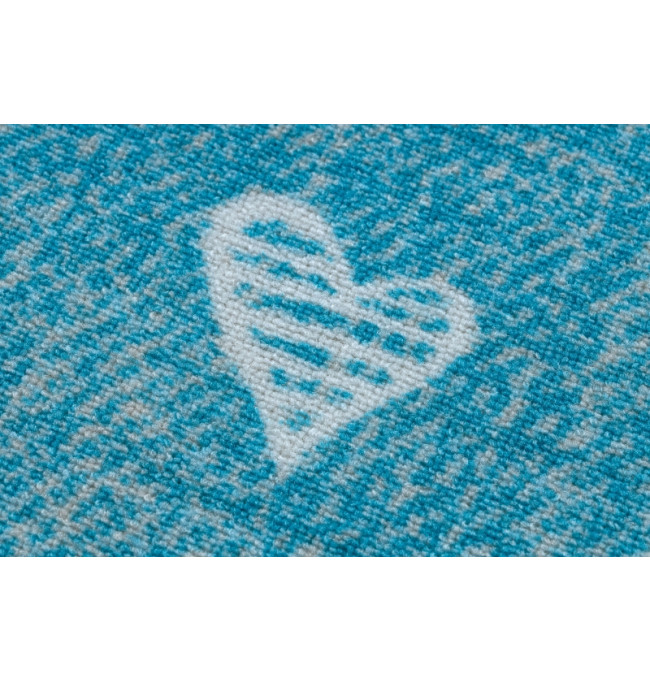 Koberec HEARTS kruh Jeans - tyrkys