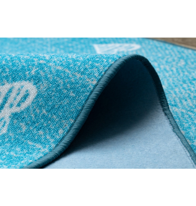 Koberec HEARTS kruh Jeans - tyrkys