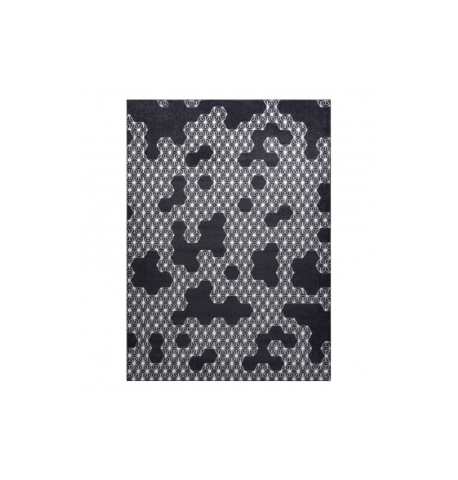 Koberec HEOS 78547 HEKSAGON PUZZLE antracyt / krém