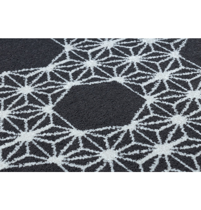 Koberec HEOS 78547 HEKSAGON PUZZLE antracyt / krém