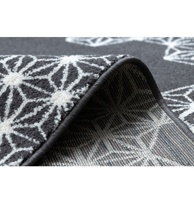 Koberec HEOS 78547 HEKSAGON PUZZLE antracyt / krém