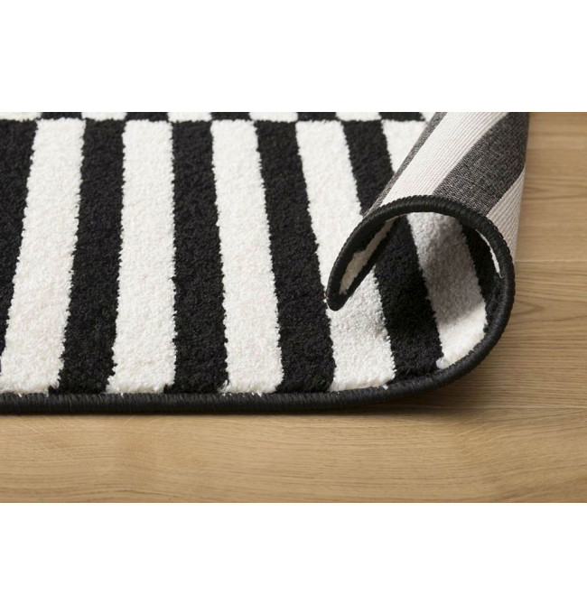 Koberec HOLM černý / bílý
