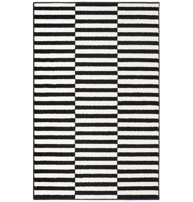 Koberec HOLM černý / bílý
