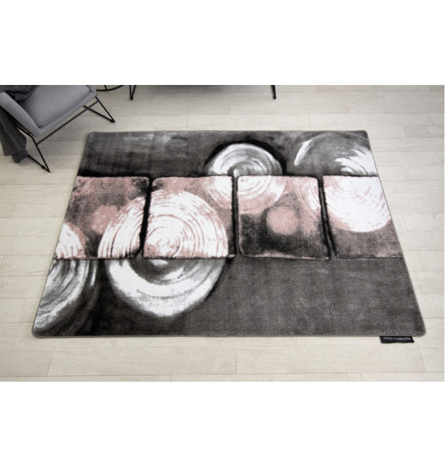 Koberec INTERO PHONO 3D Čtverce růžový