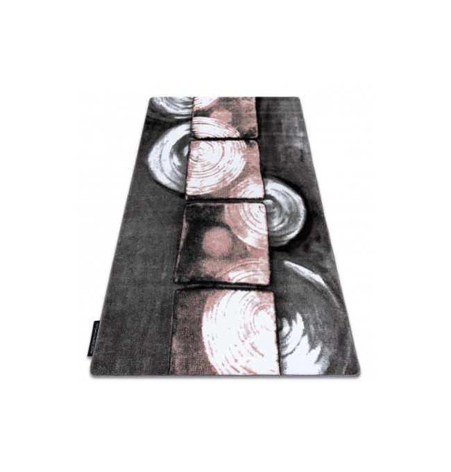 Koberec INTERO PHONO 3D Čtverce růžový