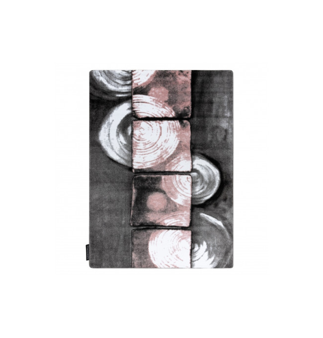 Koberec INTERO PHONO 3D Čtverce růžový