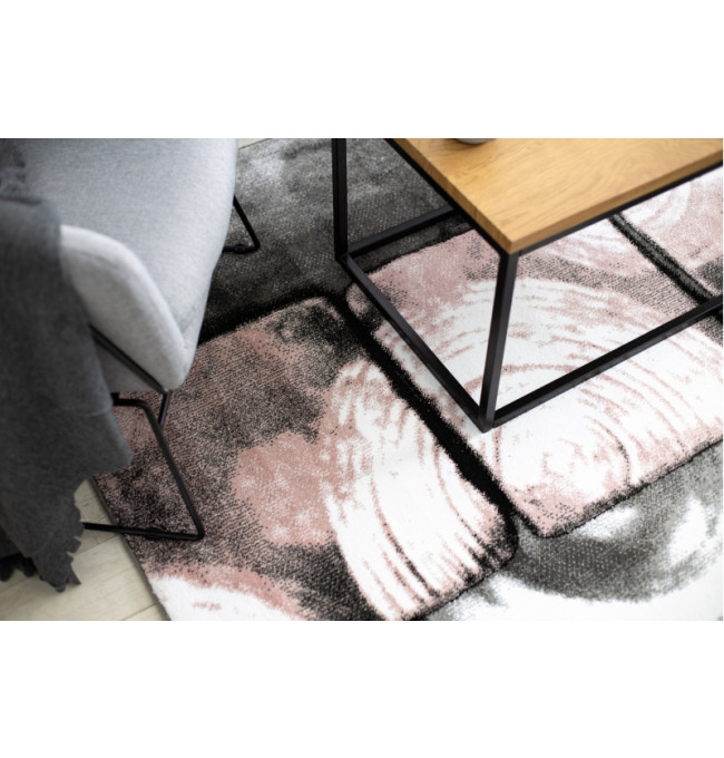 Koberec INTERO PHONO 3D Čtverce růžový