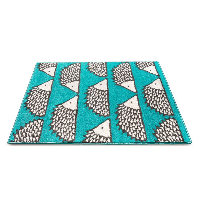 Koberec JEŽCI tyrkysový