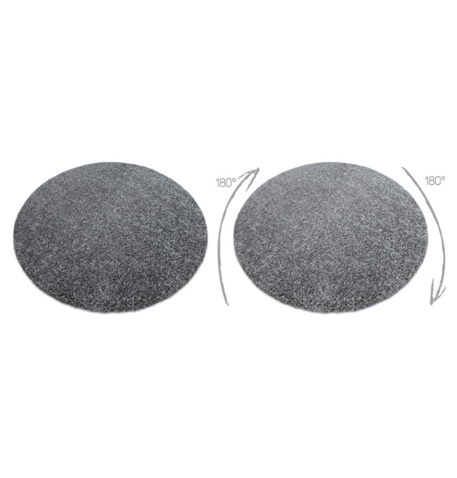 Koberec kruh ILDO 71181070 antracit šedý