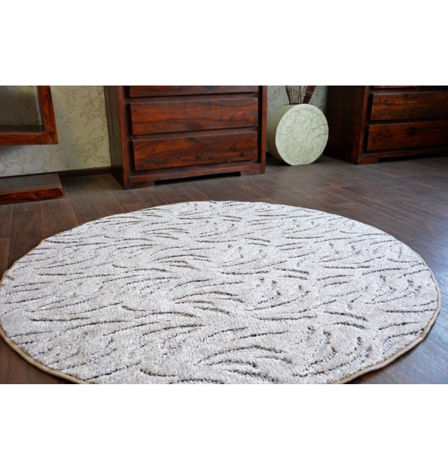 Koberec kruh IVANO hnědý