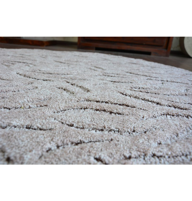 Koberec kruh IVANO hnědý