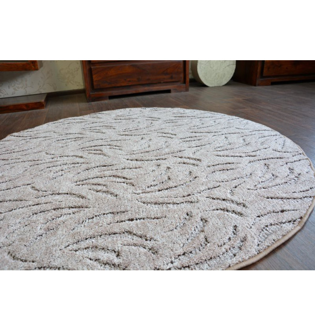 Koberec kruh IVANO hnědý