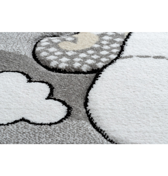 Koberec KRUH PETIT UNICORN JEDNOROŽEC šedý
