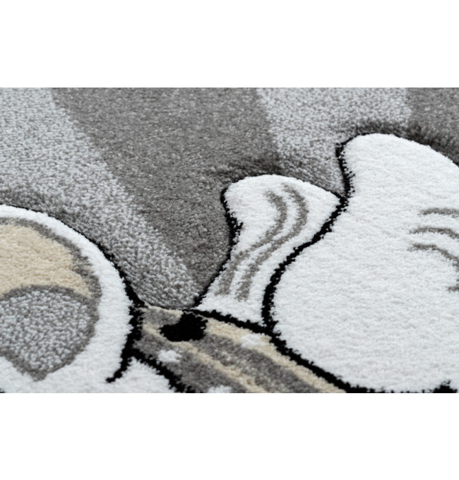 Koberec KRUH PETIT UNICORN JEDNOROŽEC šedý