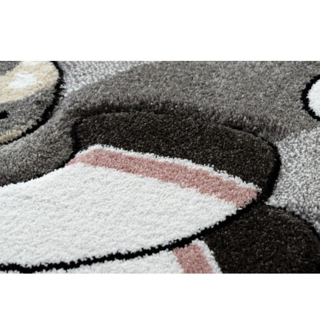 Koberec KRUH PETIT UNICORN JEDNOROŽEC šedý