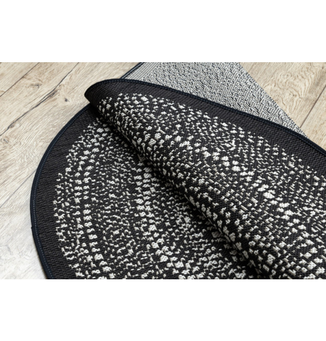 Koberec kruh SIZAL FLAT 48834690 černý