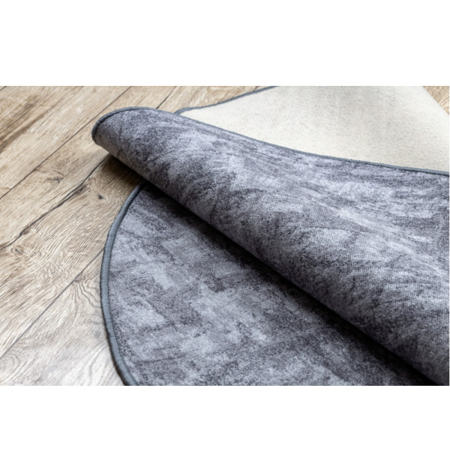 Koberec kruh SOLID šedý 90 BETON