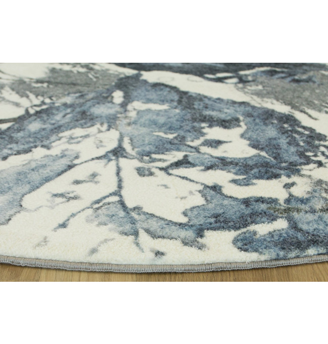 Koberec Listí šedý / granátový