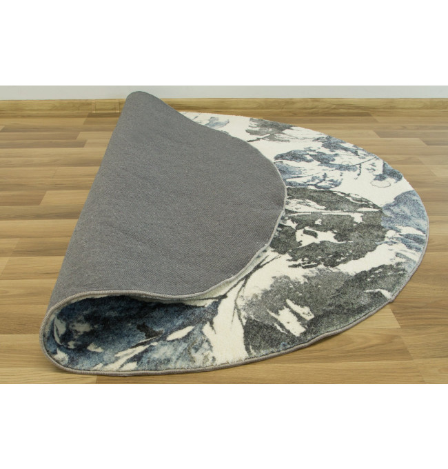 Koberec Listí šedý / granátový