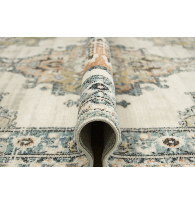 Koberec Lucca 8604B krémový / tyrkysový / lososový