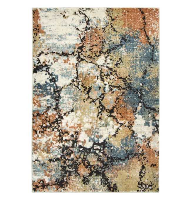 Koberec Lucca 8621A krémový / růžový / modrý