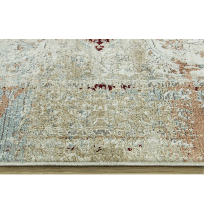 Koberec Luxess 27086 somon s třásněmi, béžový / krémový