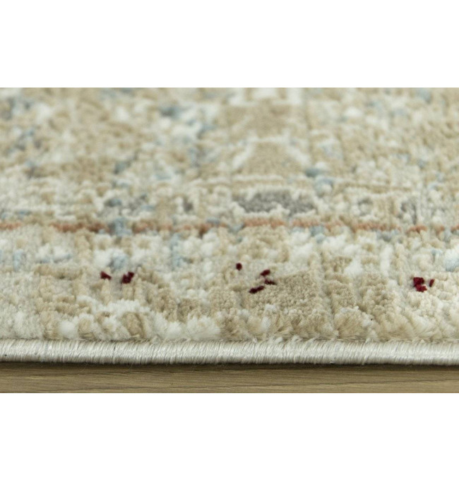 Koberec Luxess 27086 somon s třásněmi, béžový / krémový