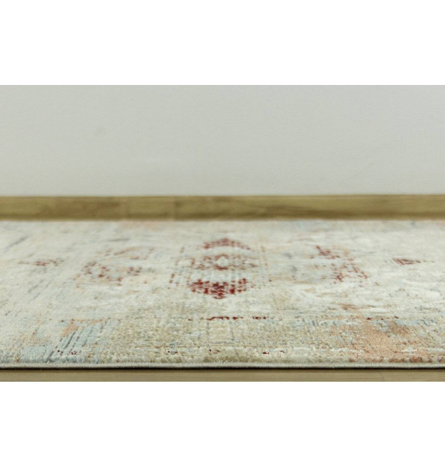 Koberec Luxess 27086 somon s třásněmi, béžový / krémový