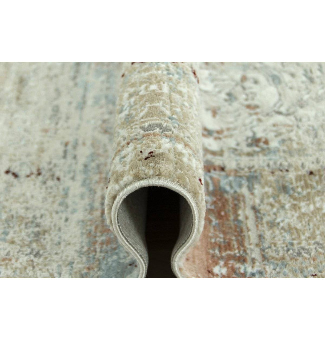 Koberec Luxess 27086 somon s třásněmi, béžový / krémový