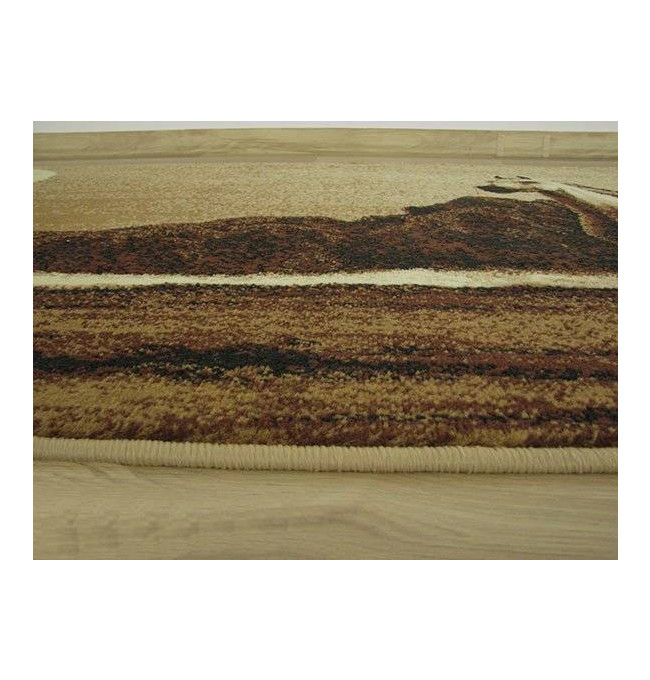 Koberec Makata - Cválající kůň, béžový