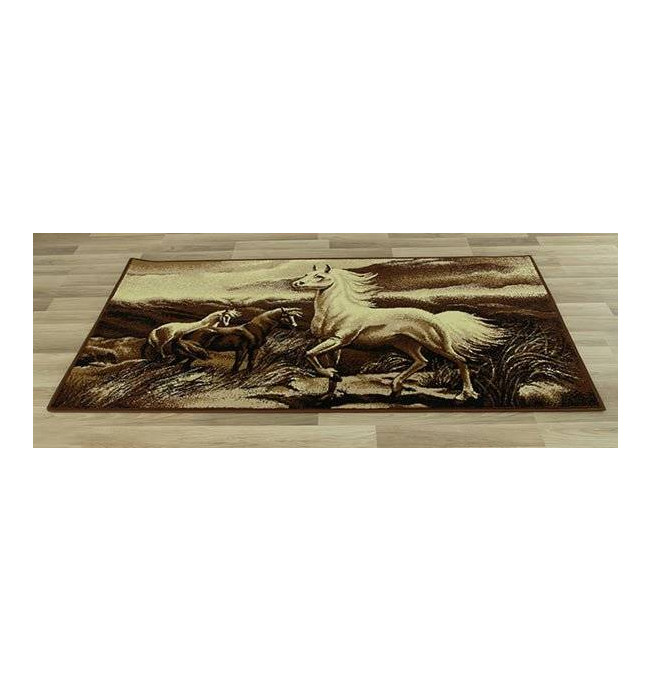 Koberec Makata - Koníky, béžový