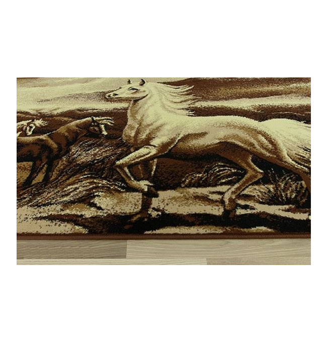 Koberec Makata - Koníky, béžový